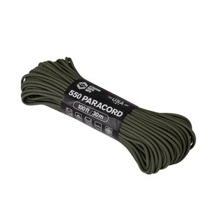 ARM ATWOOD ROPE MFG Paracord 550 Fallschirmschnur 30 Meter Olive belastbar bis 250 kg. Grün ARM ATWOOD ROPE MFG Paracord 550 Fallschirmschnur 30 Meter Olive belastbar bis 250 kg. Grün