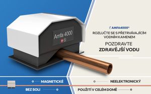 Amfa4000 Pro - Bezsolný změkčovač vody - 20 000 G magnetické změkčovače vody, 4 kus