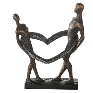 Casablanca by Gilde Dekofigur Skulptur Connected broncefinish H. 31 cm,79292