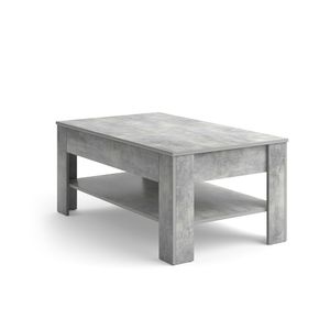 Vicco Couchtisch Milan, 110 x 48 cm, Beton