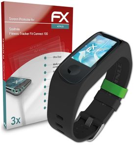 atFoliX FX-ActiFleX 3x Schutzfolie kompatibel mit Soehnle Fitness-Tracker Fit Connect 100 Folie