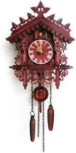 Vintage Kuckucksuhr,Kuckucks Uhr Wanduhr Holz Hausform Home Decor Clock