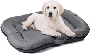 Pelech pre psov BOUTIQUE ZOO | Vodotesný matrac pre psov | Tkanina Codura | Umývateľný | Vnútri a vonku Sivá XXL 120x90cm