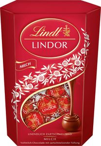 Lindt Lindor Cornet mlieko s plnkou, ktorá sa rozplýva v ústach 500g balenie