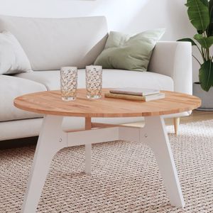 vidaXL Tischplatte Ø80x1,5 cm Rund Massivholz Buche vidaXL Tischplatte Ø80x1,5 cm Rund Massivholz Buche