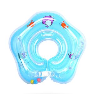 Baby Aufblasbar Schwimmring Schwimmsitz PVC Spielzeug Schwimmhilfe Ring Badekreis Sicherheitshals Float, Blau