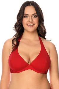 Vivisence bikini bh dame 3215 bademode soft musterlos , rot, 90c