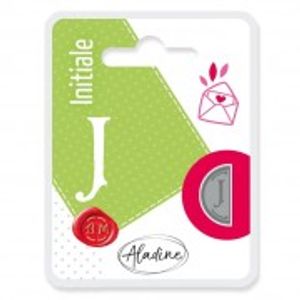 Aladine Siegel Stempel Doppelseitig 1,8x1cm halbkreis Hochzeit BuchstabeJ