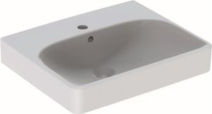 GEBERIT Handwaschbecken Smyle Square asymetrisch 50 cm weiß mit Beschichtung 500256018