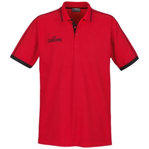 Spalding Polo Shirt - rot/schwarz - Größe: XXXXL, 300279706