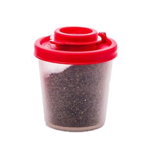 kleine Salz- und Pfefferstreuer für unterwegs - Mini Streuer Set für Salz und Pfeffer mit Deckel zum mitnehmen(Mittel)