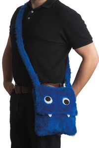 Monsterbag Felltasche blau