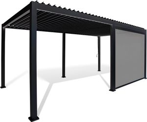 BEST Seitenrollo für Terrassenüberdachung Cadiz anthrazit 300,0 x 240,0 cm BEST Seitenrollo für Terrassenüberdachung Cadiz anthrazit 300,0 x 240,0 cm