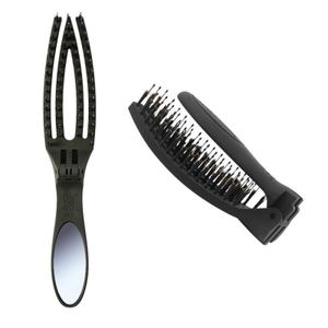 Olivia Garden On The Go Smooth & Style Kompaktowa szczotka do włosów z lusterkiem