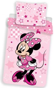 Disney Minnie Mouse Bettbezug - Im Dunkeln leuchten - 140 x 200 + 70 x 90 cm - Baumwolle