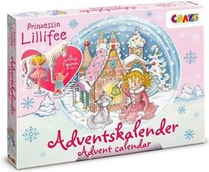 CRAZE Prinzessin Lillifee Adventskalender Kinder - Spielzeug Adventskalender Mädchen mit Prinzessin & Einhorn Figuren