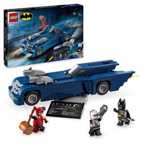 LEGO DC Batman: Batman im Batmobil vs. Harley Quinn und Mr. Freeze, Spielzeug-Auto aus der Zeichentrickserie für Kinder, Geschenk für Jungen und Mädchen ab 8 Jahren 76274