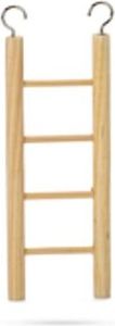 Beeztees Leiter - Vogelspielzeug - 4 Sprossen - Holz - 20 cm