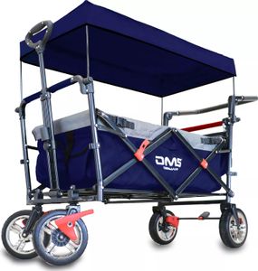 DMS® Bollerwagen Faltbar Dach Handwagen Klappbar Strandwagen Gerätewagen