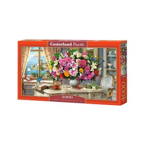 Castorland puzzle Sommer Blumen und Tasse Tee 4000 Teile, Farbe:Multicolor