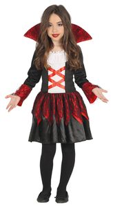 Baroness Vampirin Kostüm für Kinder Gr. 98 - 146, Größe:98/104