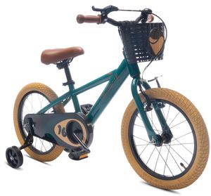 Kinderfahrrad Jungen Fahrrad Stützräder Schubstange 14 Zoll Verdant Rowan grün
