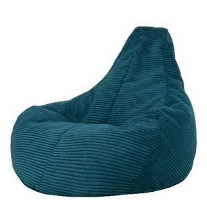 icon Sitzsack Bean Bag Dalton, Blaugrün, Cord, Groß, Sitzsäcke Für Das Wohnzimmer, Schlafzimmer, Sitzsack-Sessel Für Erwachsene - Hergestellt in Deutschland
