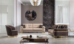 Wohnzimmer Set 3tlg Luxus Sofagarnitur 3 + 3+ 1 Sitzer JVmoebel