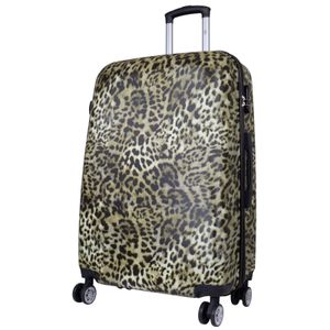 ABS großer Reisekoffer Leopard - Größe L