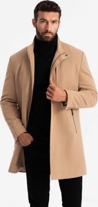Ombre Zweireihiger Herrenmantel für Männer coffee M Ombre Zweireihiger Herrenmantel für Männer coffee M