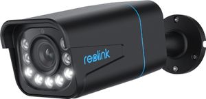 Zewnętrzna kamera monitorująca Reolink 4K PoE z funkcją wykrywania osób/samochodów, 5-krotnym zoomem optycznym, kolorowym noktowizorem, 2-kierunkowym dźwiękiem, RLC-811A-Black