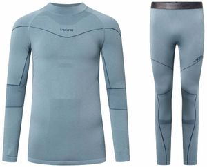 Viking Gary Turtle Neck Set Base Layer Grey M Bielizna termiczna