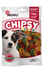 Akinu Kolagen chipsy pamlsek pro psy 60 g Akinu Kolagen chipsy pamlsek pro psy 60 g