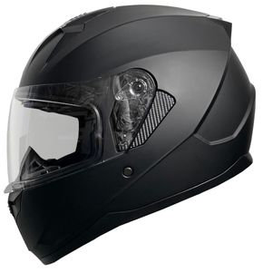 Integralhelm RALLOX 67 Motorradhelm Helm Größe M Rollerhelm Sturzhelm matt schwarz Visier klar