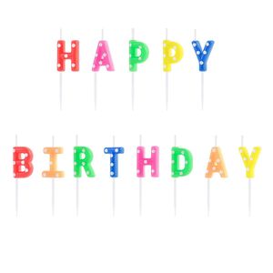 Świeczki urodzinowe na tort Happy Birthday