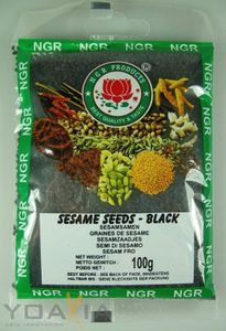 3er Pack NGR Sesamsamen SCHWARZ (3x 100g) | Sesam | Black Sesame Seeds