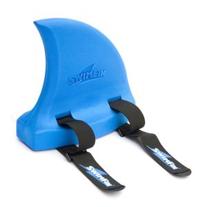 SwimFin - die witzige Schwimmhilfe und Schwimmgürtel in Form einer Haiflosse, Farbe:blau