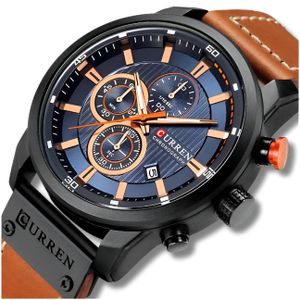 Pánske Hodinky Curren Classic Elegantné Chronograf S Dátumom 6 Farieb