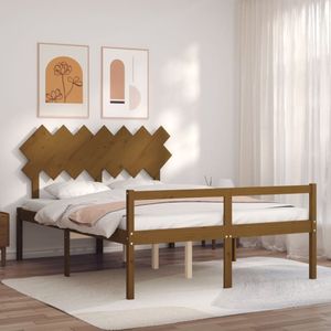vidaXL Seniorenbett mit Kopfteil Honigbraun Kingsize Massivholz - Seniorenbett - Seniorenbetten - Bett Für Senioren - Betten Für Senioren vidaXL Seniorenbett mit Kopfteil Honigbraun Kingsize Massivholz - Seniorenbett - Seniorenbetten - Bett Für Senioren - Betten Für Senioren