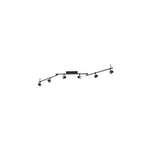 Deckenleuchte schwarz 6xGU10/4,50W/3000K, 1xLED-Board 15W Deckenleuchte schwarz 6xGU10/4,50W/3000K, 1xLED-Board 15W