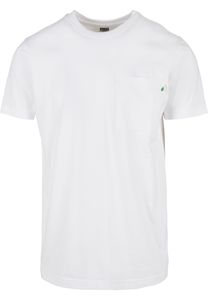 Urban Classics T-Shirt Organic Baumwolle Basic Pocket Tee White-4XL