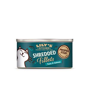 Lilys Kitchen Cat Shredded Fillets Tuna & Salmon 70g (Menge: 24 je Bestelleinheit)