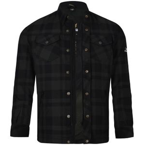 Bores Lumberjack Jacken-Hemd Basic schwarz / dunkelgrau Herren XL