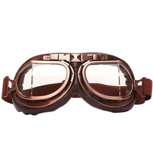 Brille Motorradbrille Schutzbrille mit ABS Stahlrahmen（Transparent）