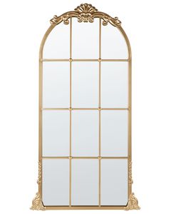 BELIANI Wandspiegel Gold Metall 66 x 124 cm Wand montiert Fenster dekorative Spiegel Vinatge Stil hängende Dekoration