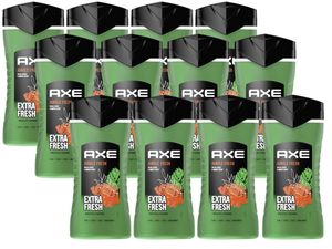 Axe  3-in-1 Duschgel & Shampoo Jungle Fresh für Körper, Gesicht und Haar verleiht einen extra frischen Duft unter der Dusche 12x 250 ml