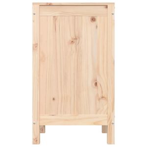 vidaXL Wäschetruhe 44x44x76 cm Massivholz Kiefer
