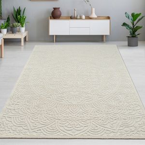 Innen- und Außen-Teppich mit Orientalischem Blumen-Mandala-Muster Größe - 80 x 150 cm