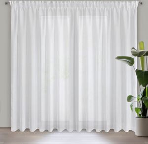 Eurofirany REBECCA Gardine 400x250 Kräuselband Weiß