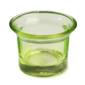 Teelichtglas 6,5 x 4,5 cm, grün